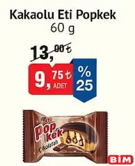 ETİ KAKAOLU POPKEK KEK 60 G fiyat ve kampanya bilgisi